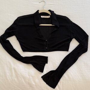 Bec + Bridge Black Crop top